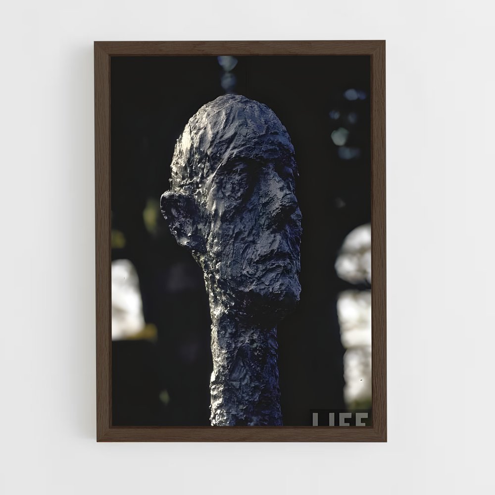 ap-giacometti dog-1 cadre Bois foncé
