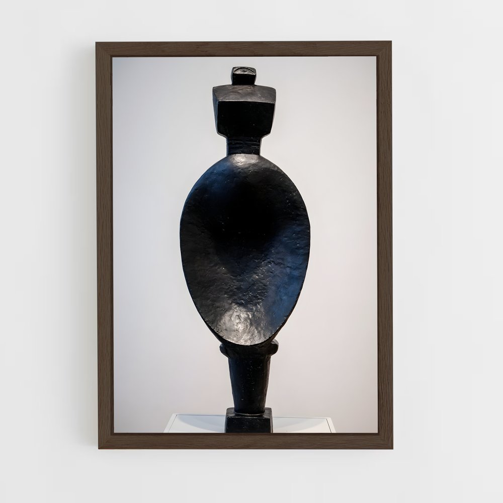 ap-giacometti spoon woman-2 cadre Bois foncé