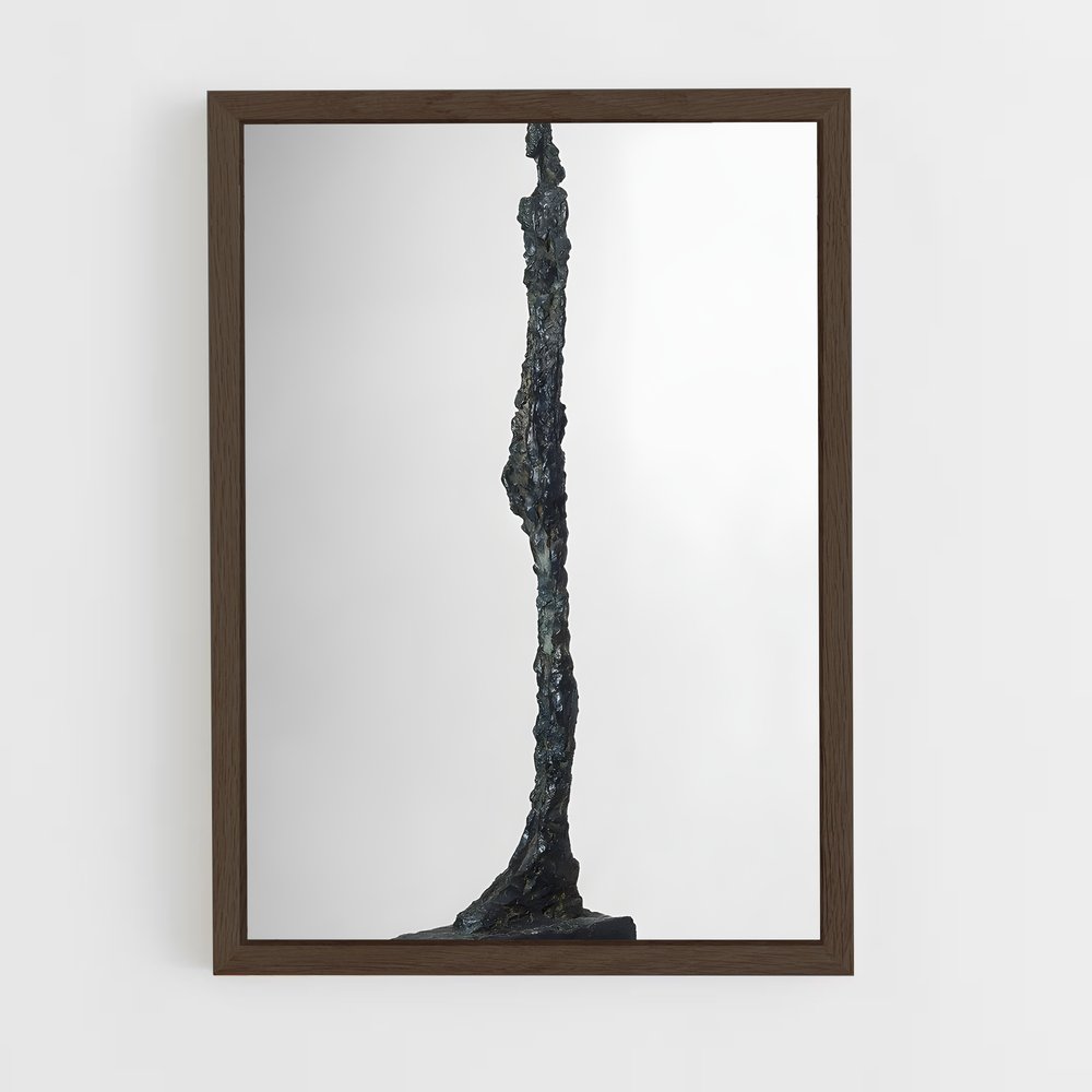 ap-giacometti woman of venice-1 cadre Bois foncé