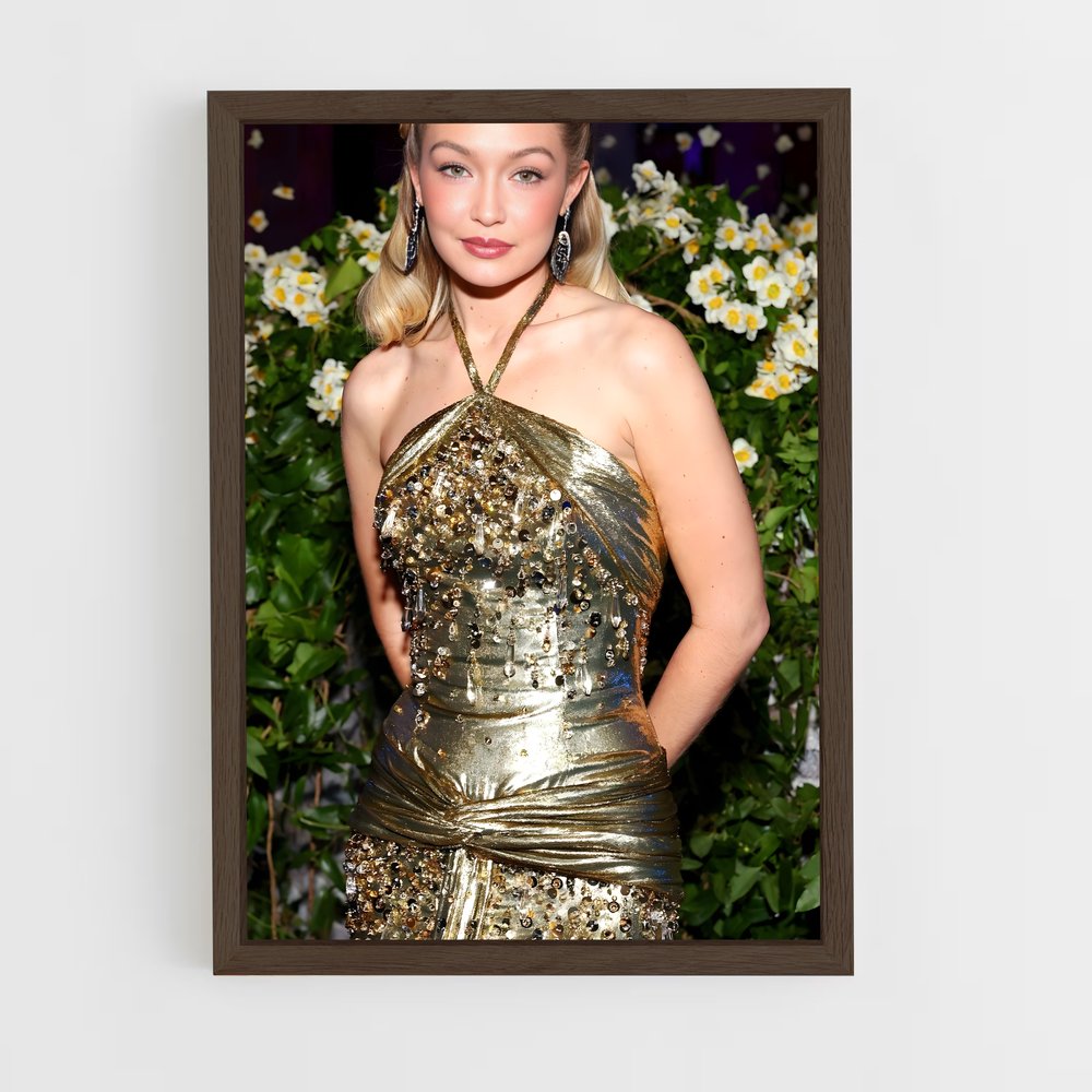 ap-gigi hadid-6 cadre Bois foncé