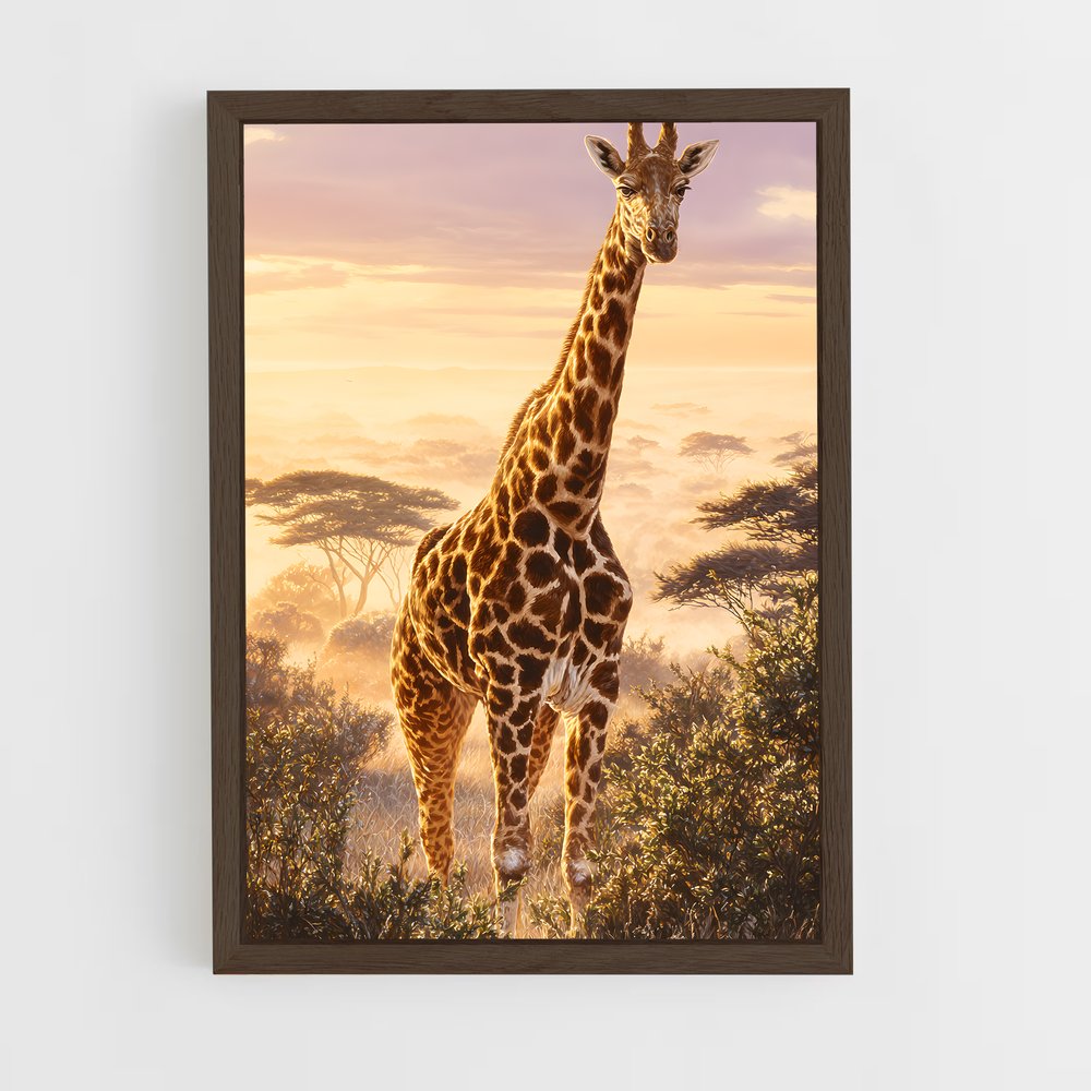 ap-giraffe-2 cadre Bois foncé