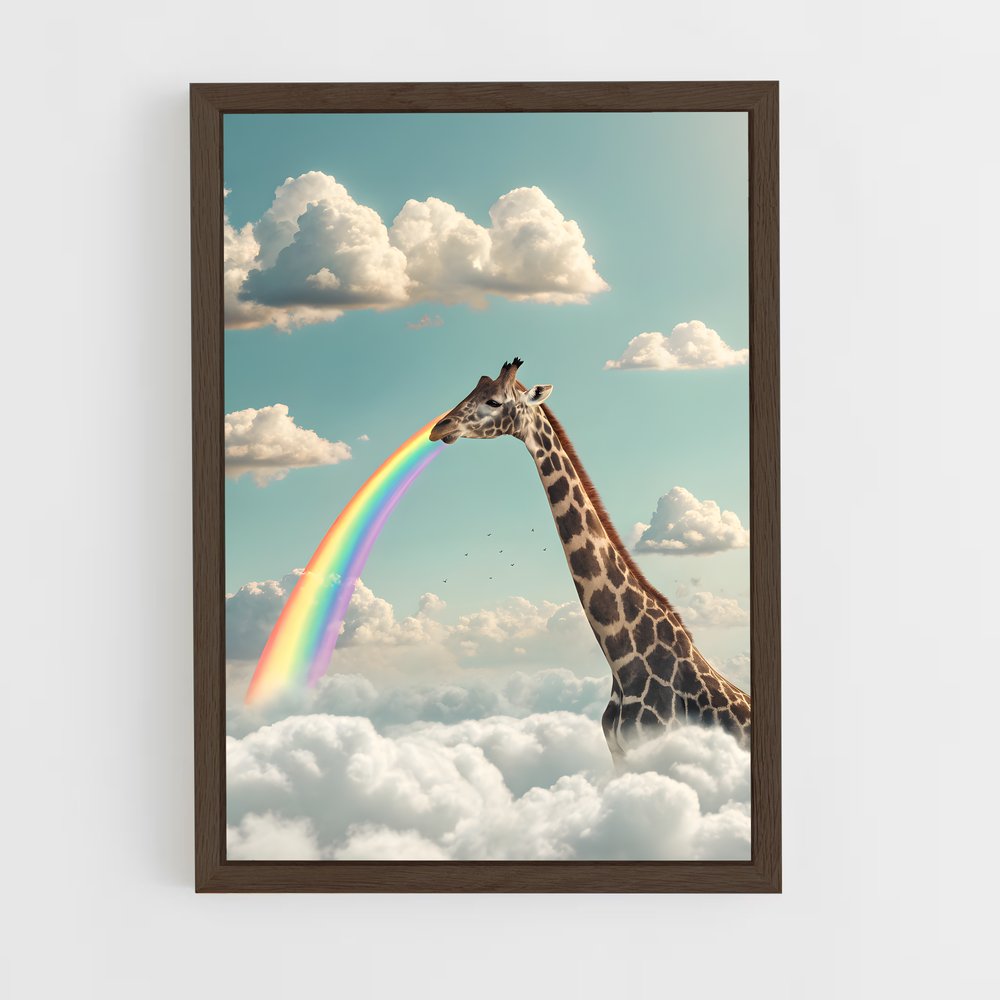 ap-giraffe-7 cadre Bois foncé