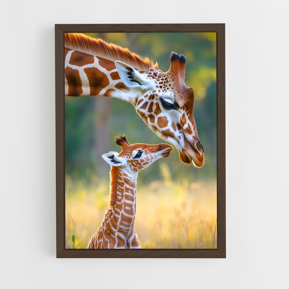 ap-giraffe-9 cadre Bois foncé
