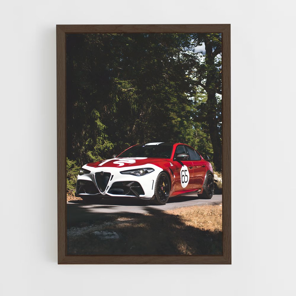 ap-giulia gtam-7 cadre Bois foncé
