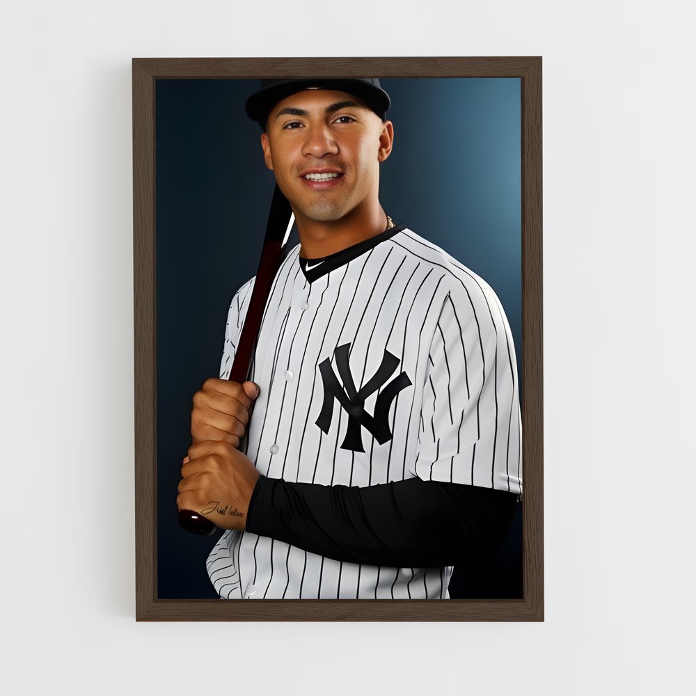 ap-gleyber torres-10 cadre Bois foncé
