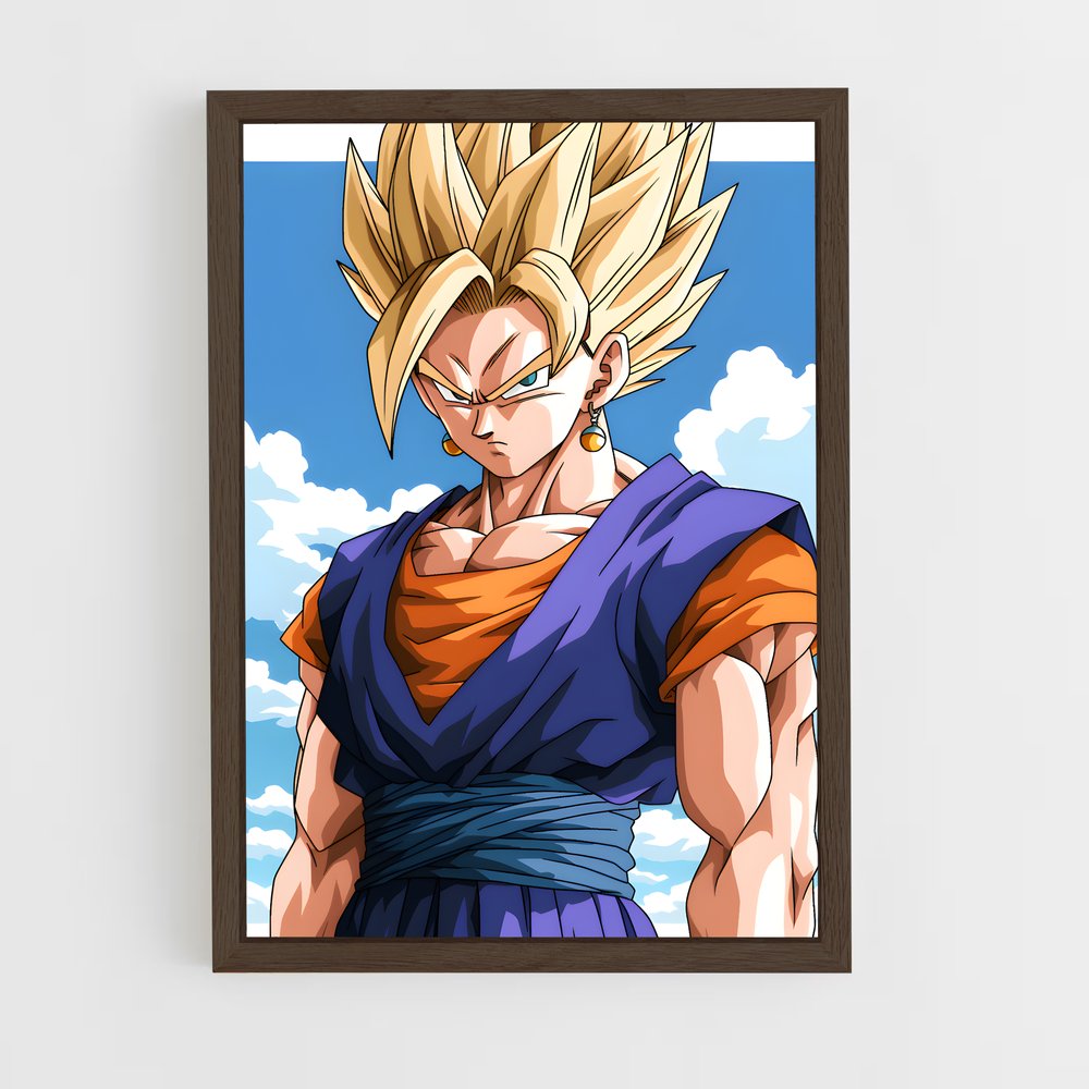 ap-gogeta-4 cadre Bois foncé