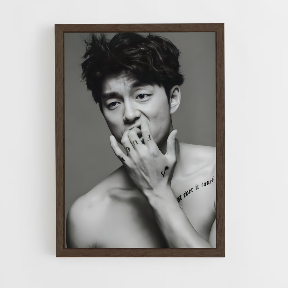 ap-gong yoo-3 cadre Bois foncé