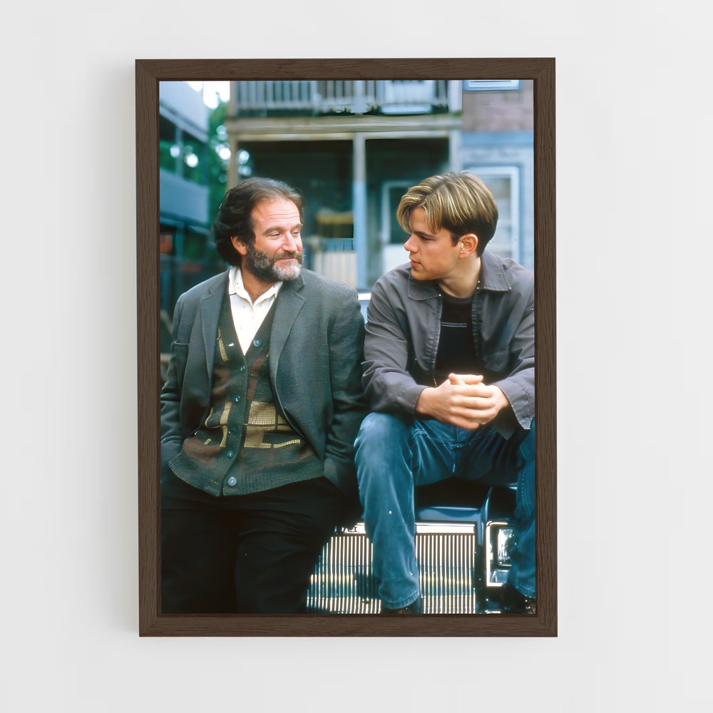 ap-good will hunting-2 cadre Bois foncé