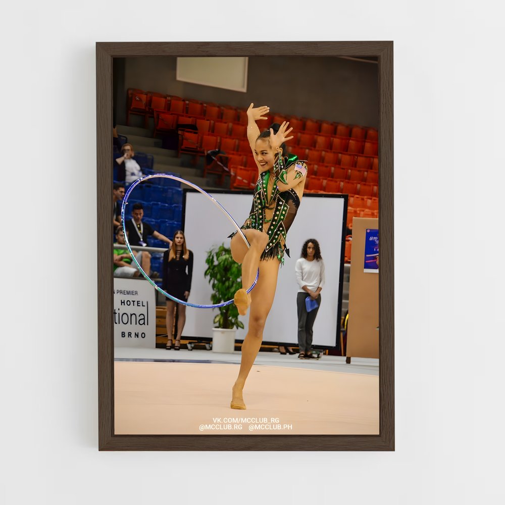 ap-grand prix series gymnastics-3 cadre Bois foncé
