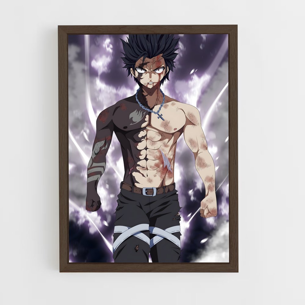 ap-gray fullbuster-10 cadre Bois foncé