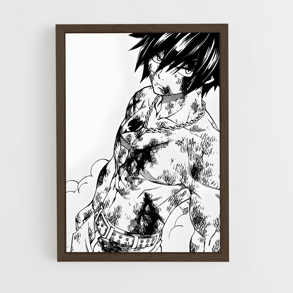ap-gray fullbuster-5 cadre Bois foncé