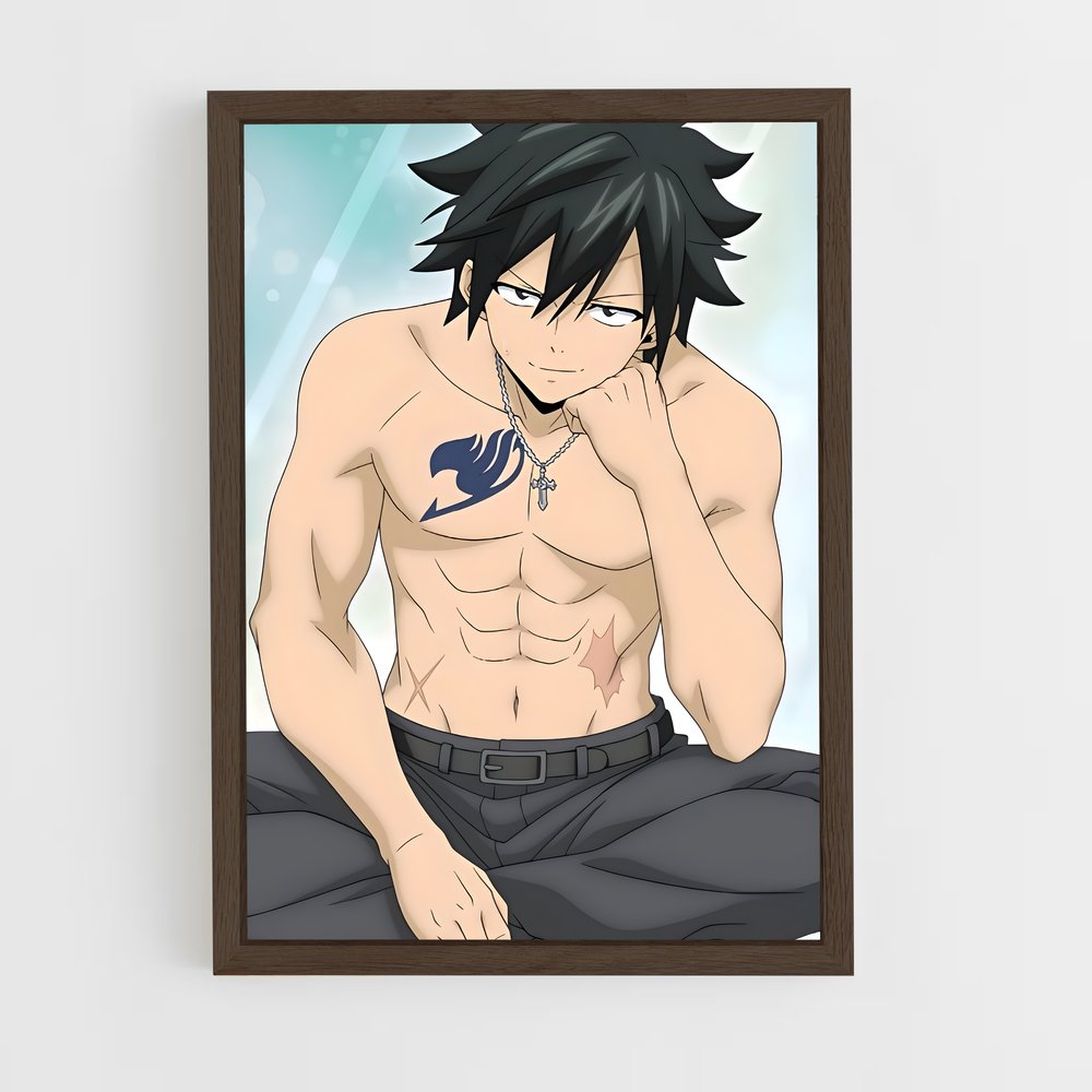 ap-gray fullbuster-6 cadre Bois foncé