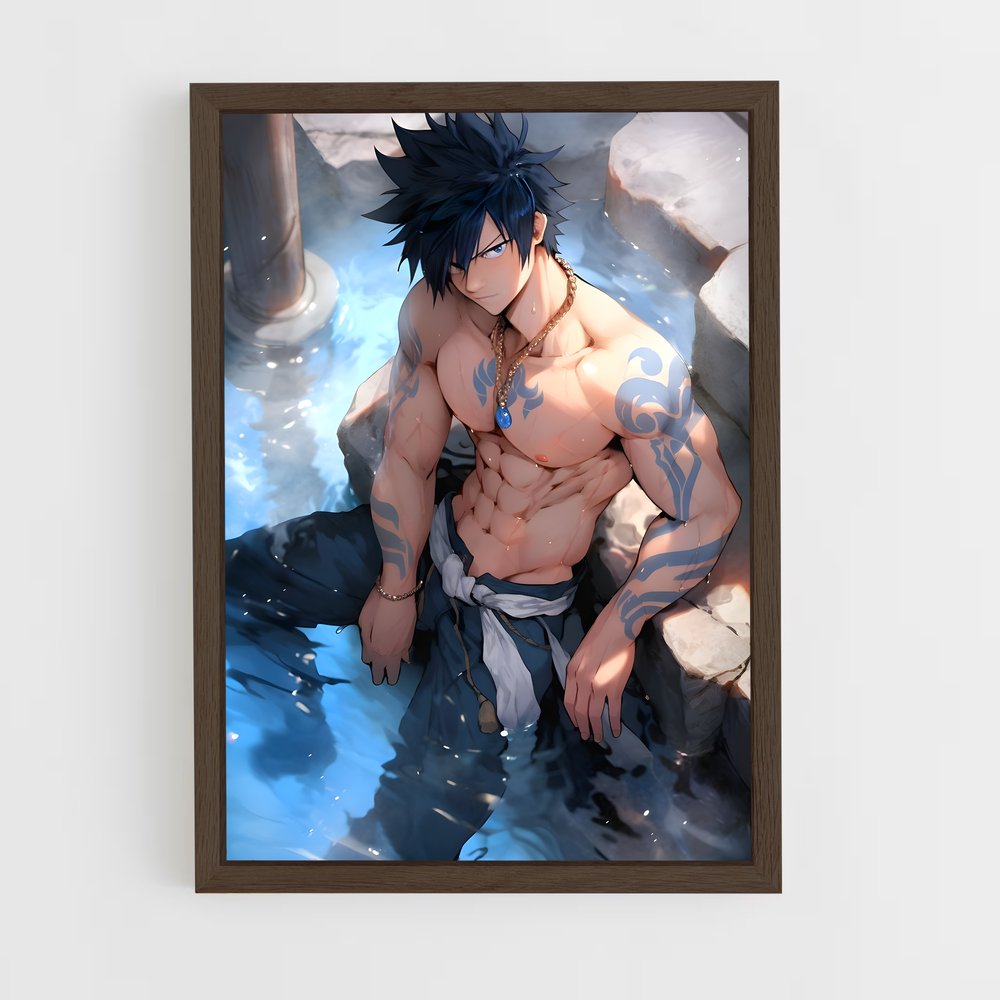 ap-gray fullbuster-8 cadre Bois foncé
