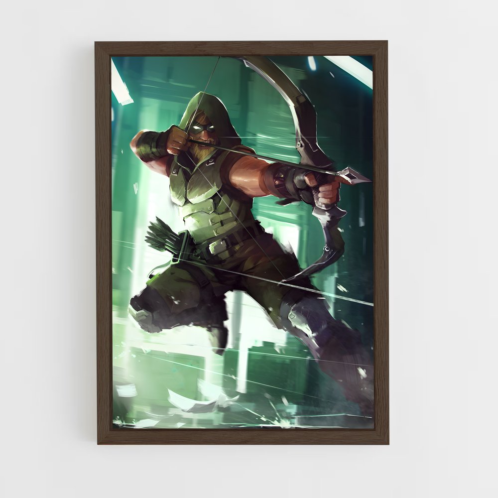 ap-green arrow-10 cadre Bois foncé