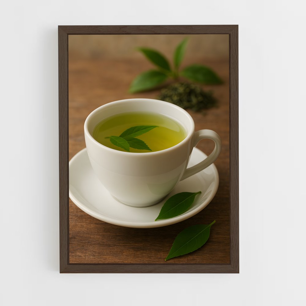 ap-green tea-3 cadre Bois foncé