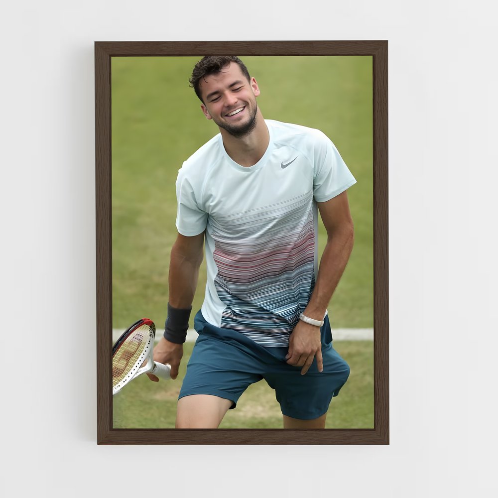 ap-grigor dimitrov-4 cadre Bois foncé