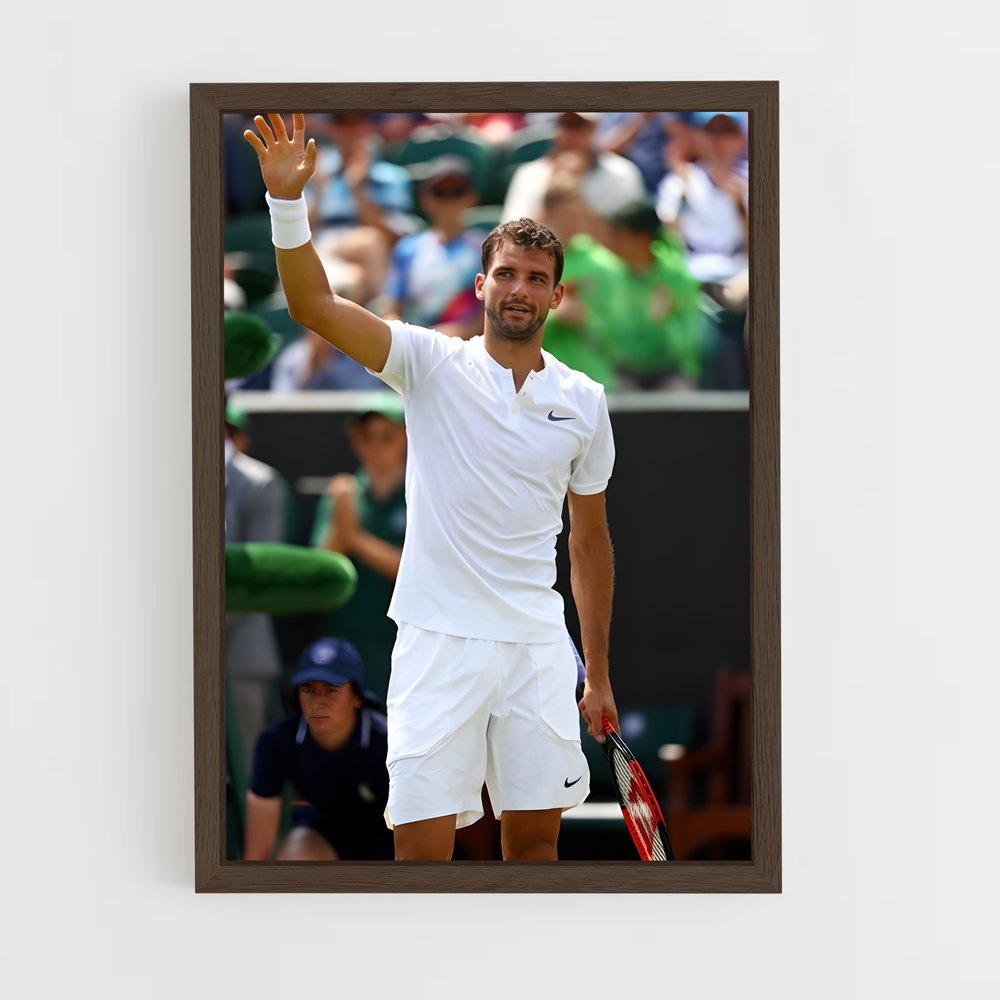 ap-grigor dimitrov-5 cadre Bois foncé