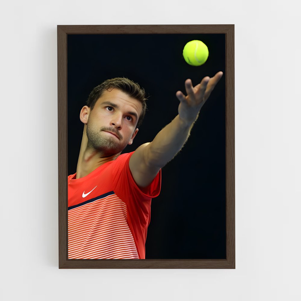 ap-grigor dimitrov-7 cadre Bois foncé