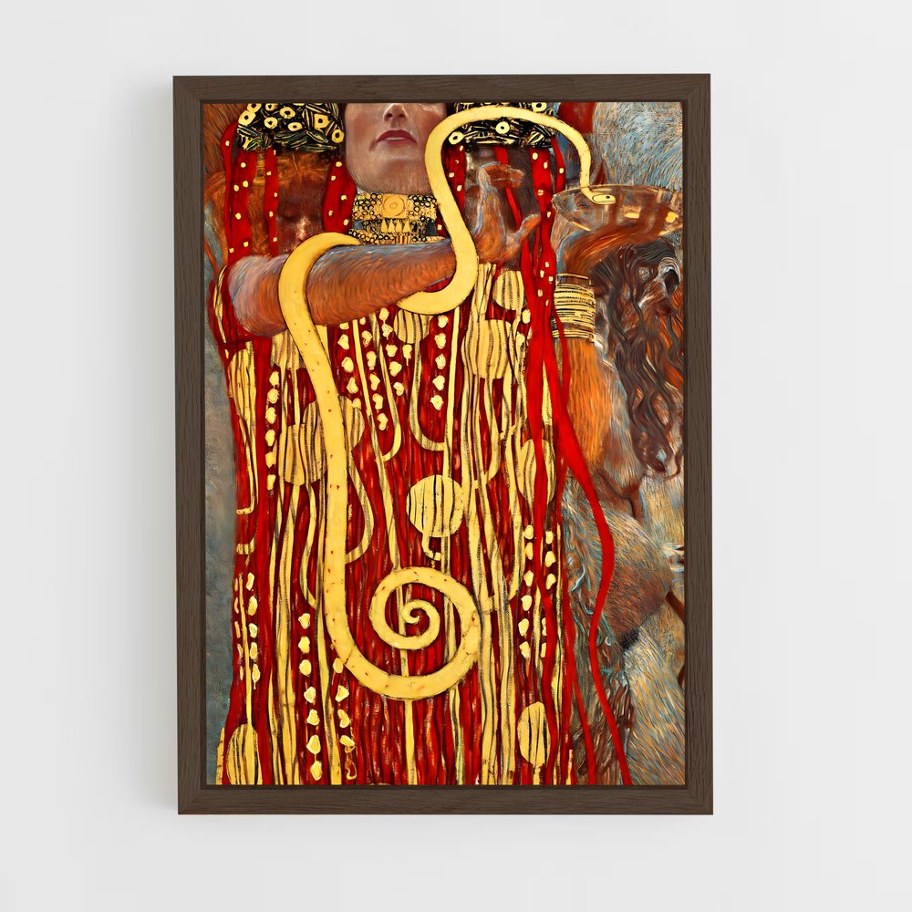ap-gustav klimt-1 cadre Bois foncé