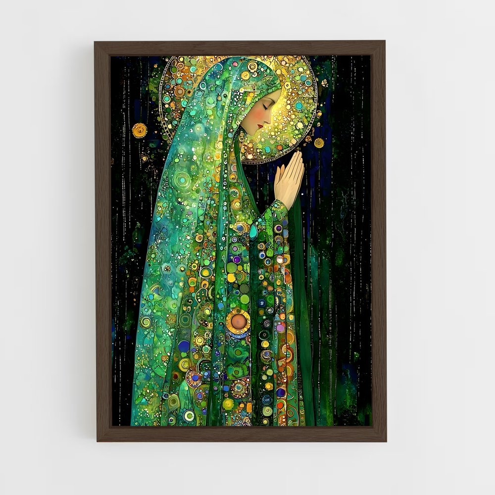 ap-gustav klimt-6 cadre Bois foncé