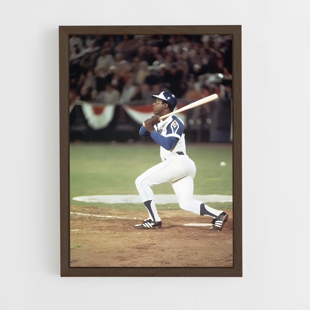 ap-hank aaron-4 cadre Bois foncé