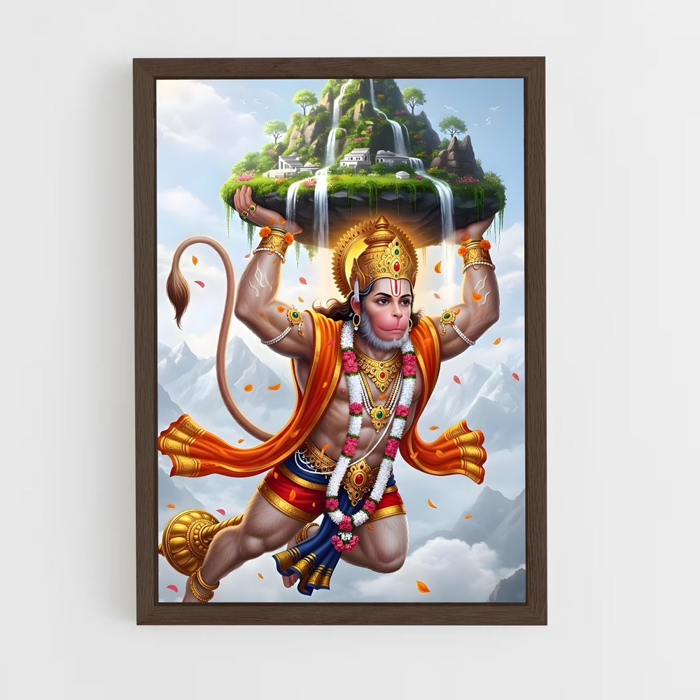 ap-hanuman-22 cadre Bois foncé