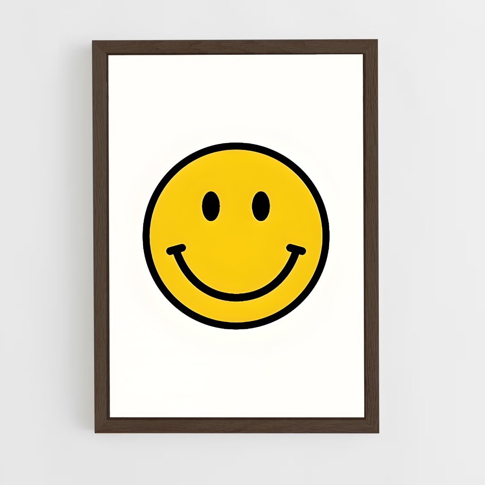 ap-happy face-5 cadre Bois foncé