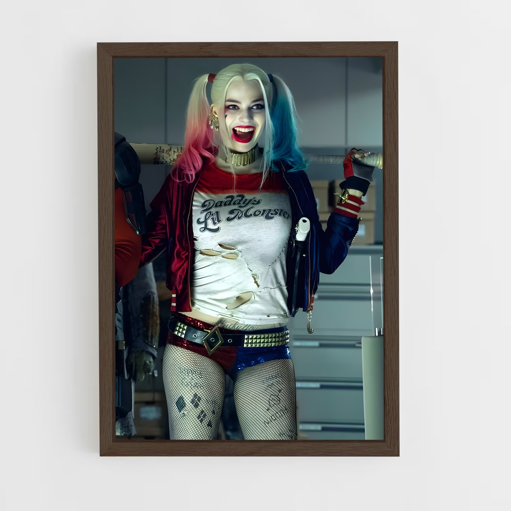 ap-harley quinn-1 cadre Bois foncé