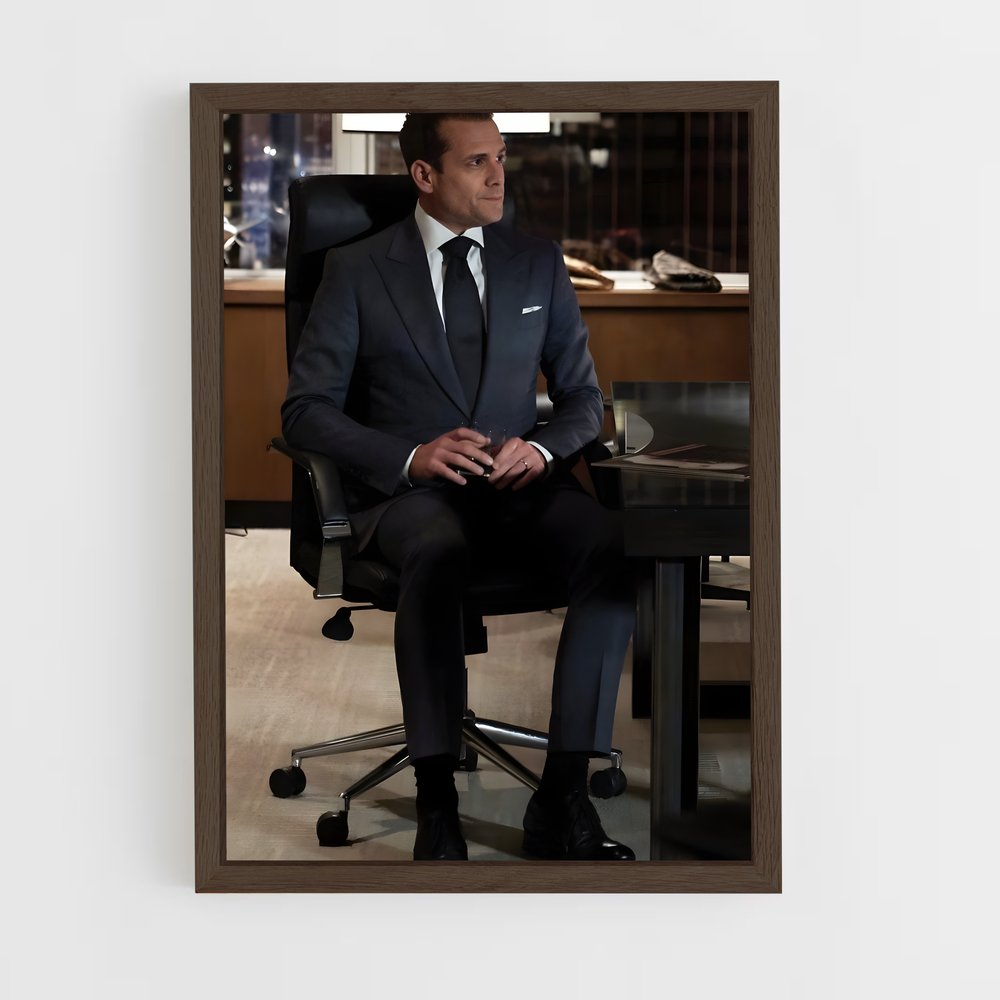 ap-harvey specter-1 cadre Bois foncé