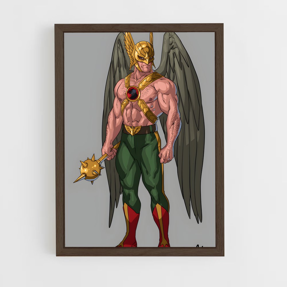 ap-hawkman-10 cadre Bois foncé