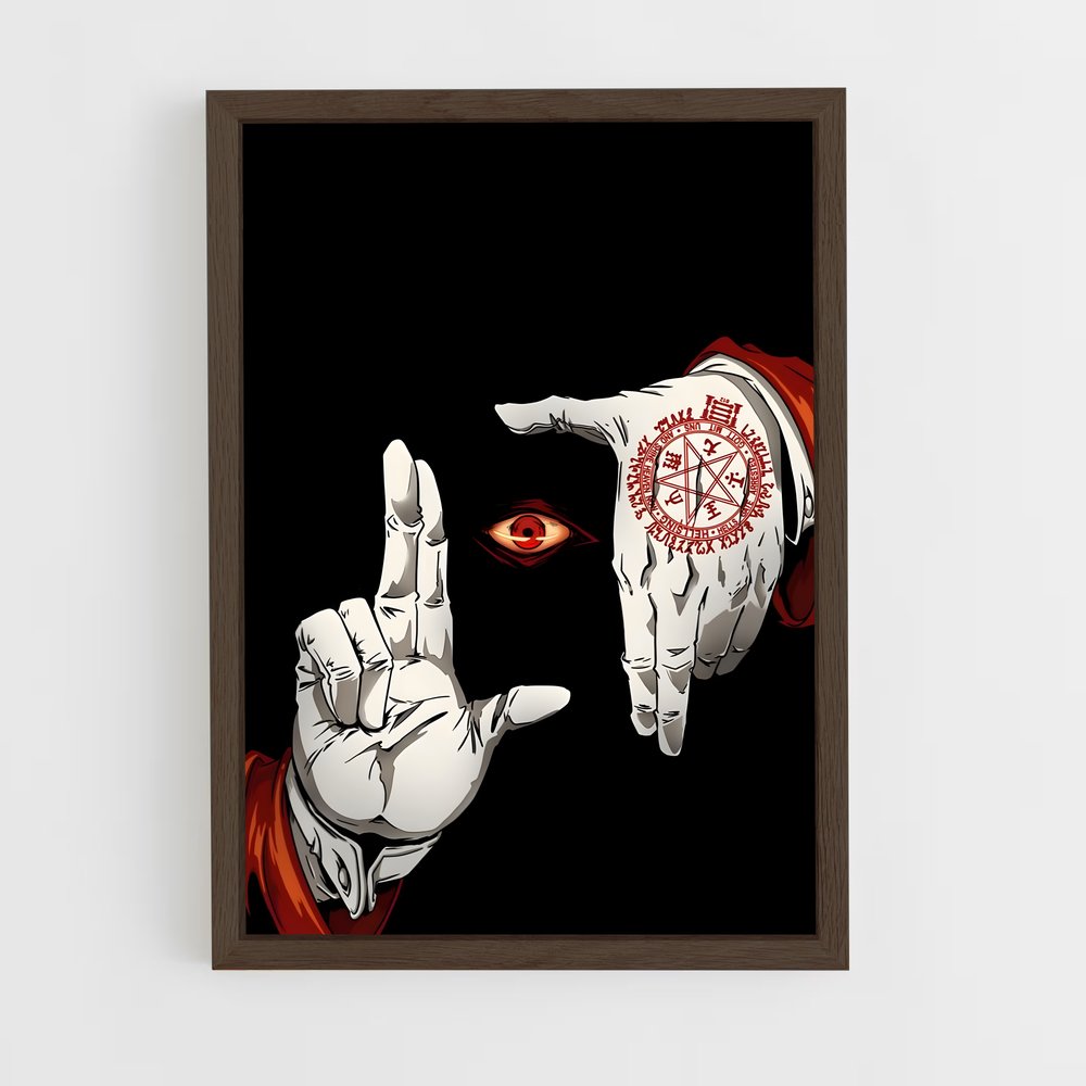 ap-hellsing-1 cadre Bois foncé