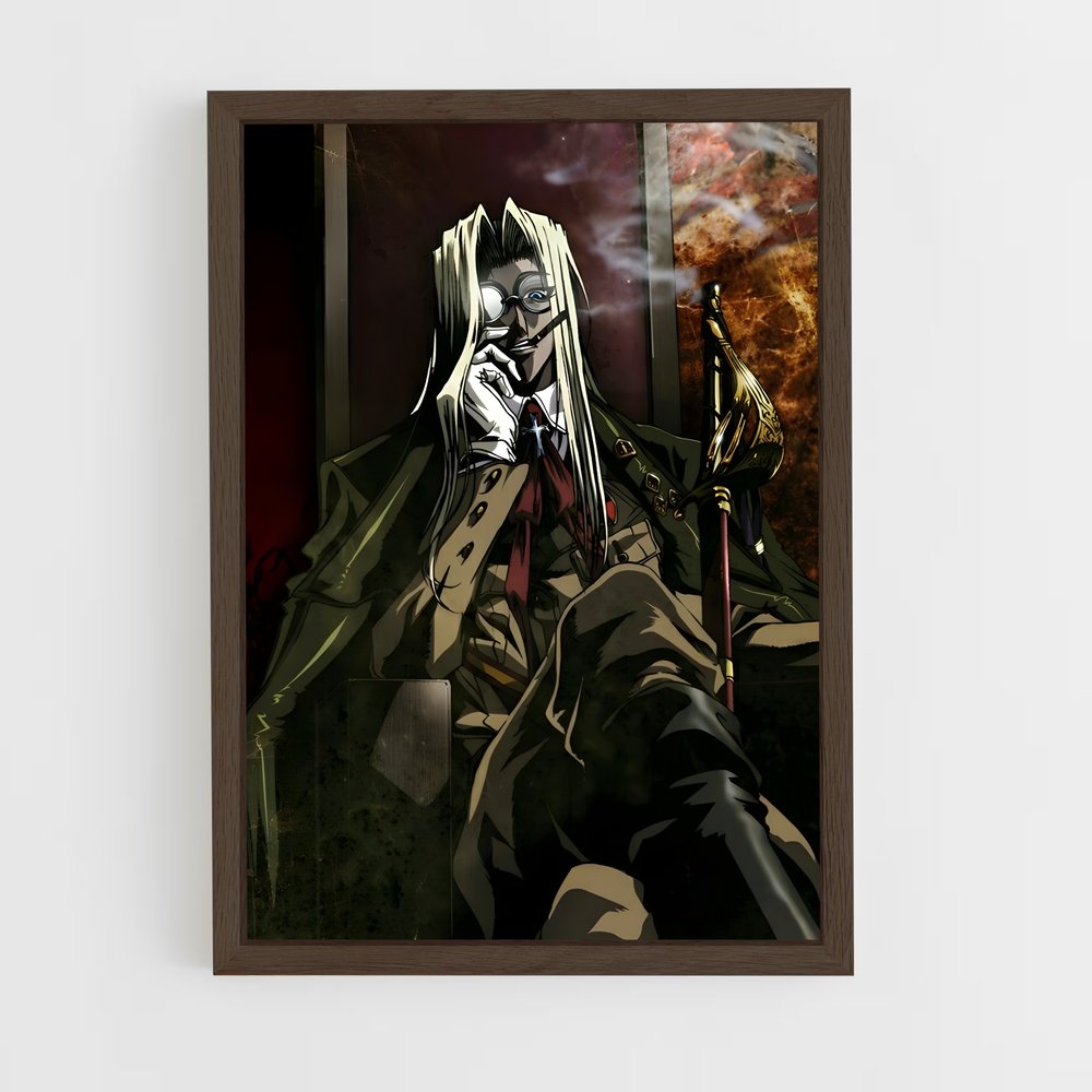 ap-hellsing-3 cadre Bois foncé
