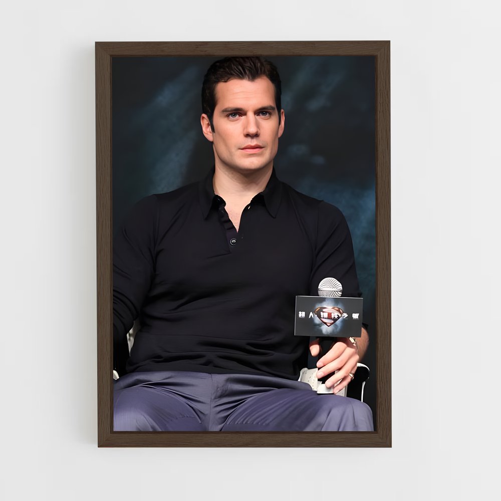 ap-henry cavill-5 cadre Bois foncé