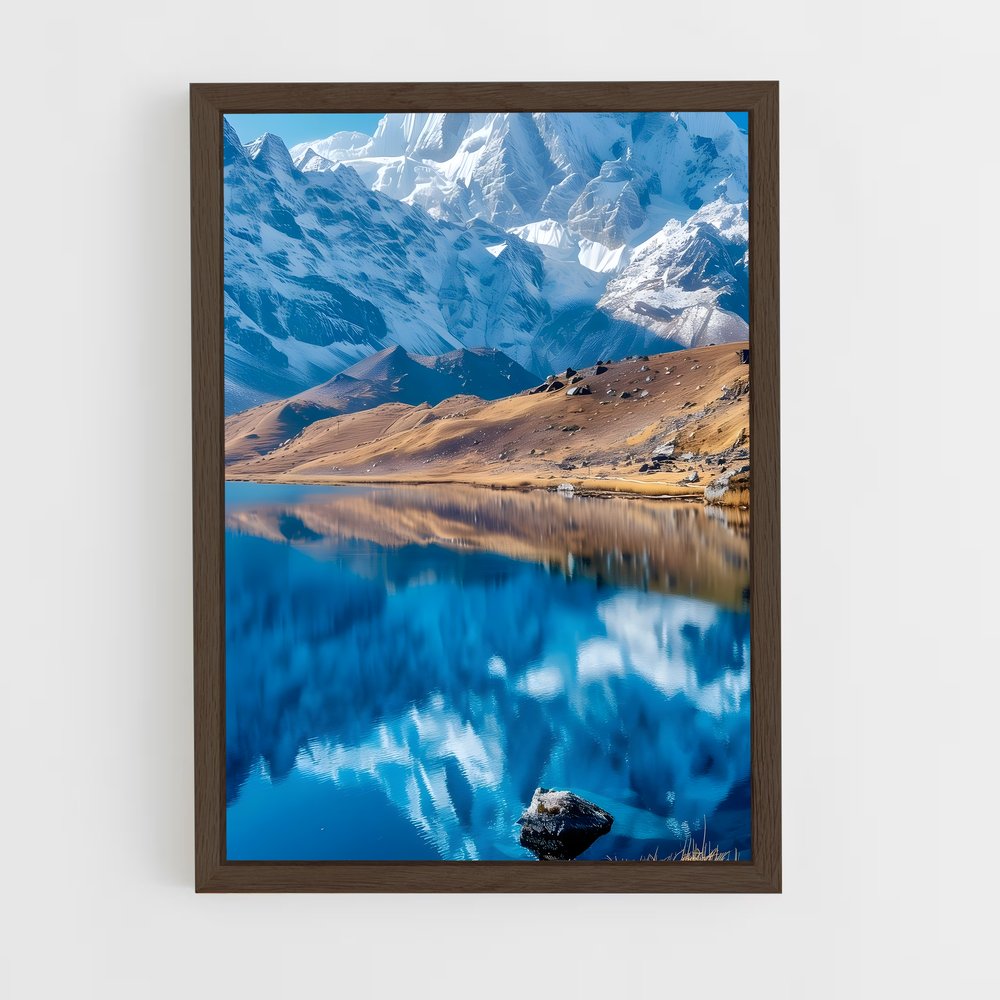 ap-himalaya mountains-7 cadre Bois foncé