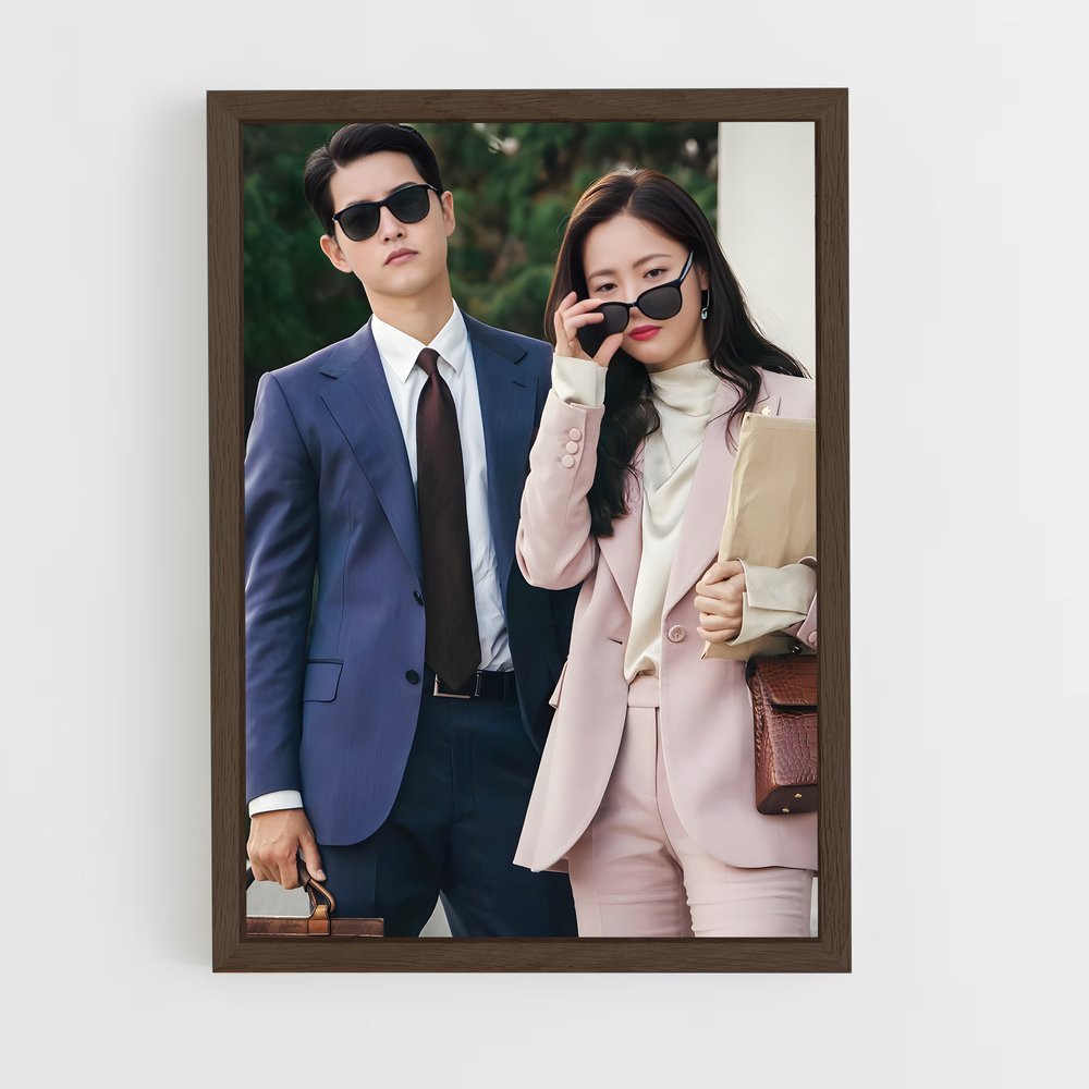 ap-hong cha young-4 cadre Bois foncé