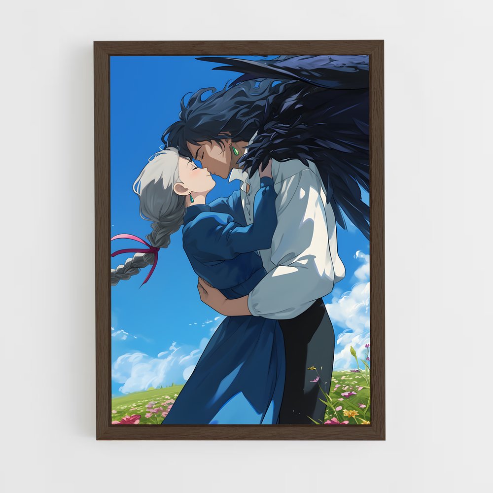 ap-howls moving castle-4 cadre Bois foncé