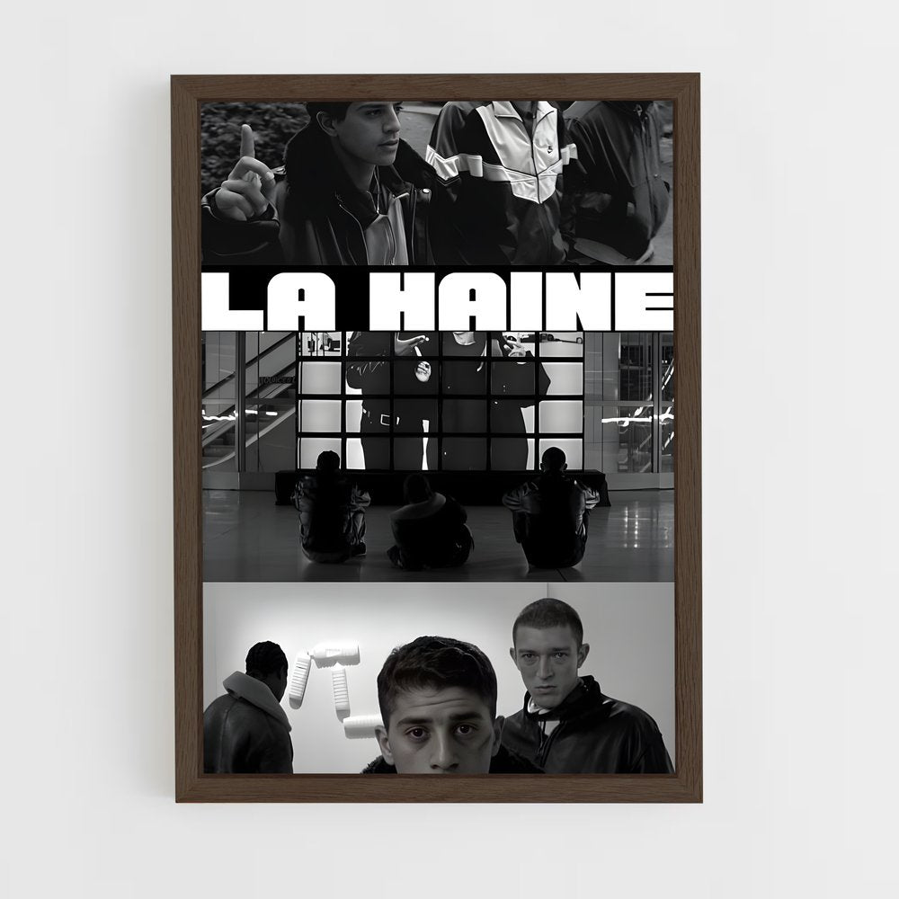 ap-hubert la haine-1 cadre Bois foncé