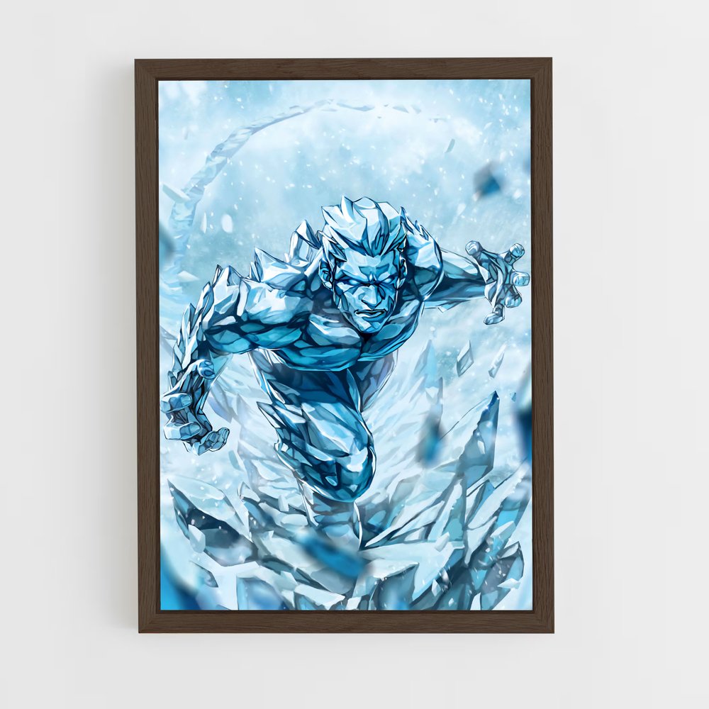 ap-iceman x-men-5 cadre Bois foncé