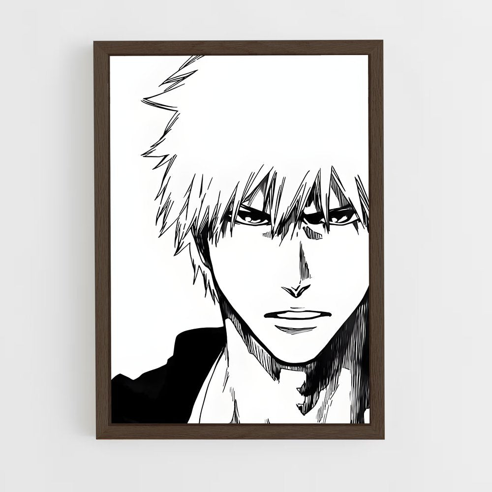 ap-ichigo kurosaki-2 cadre Bois foncé