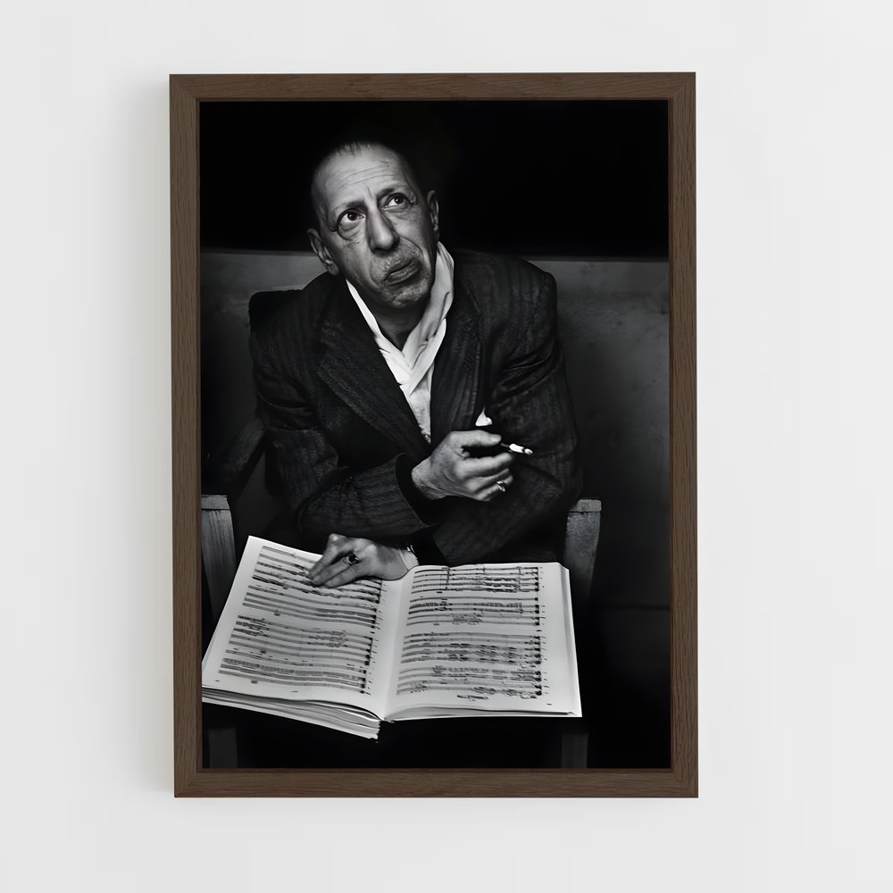 ap-igor stravinsky-3 cadre Bois foncé