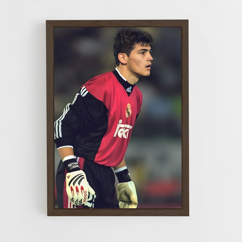 ap-iker casillas-6 cadre Bois foncé