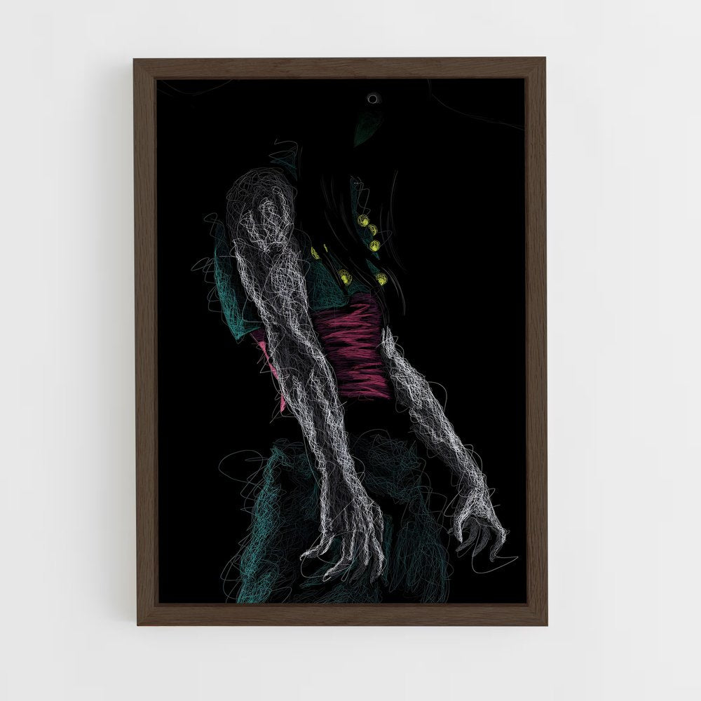 ap-illumi zoldyck-6 cadre Bois foncé
