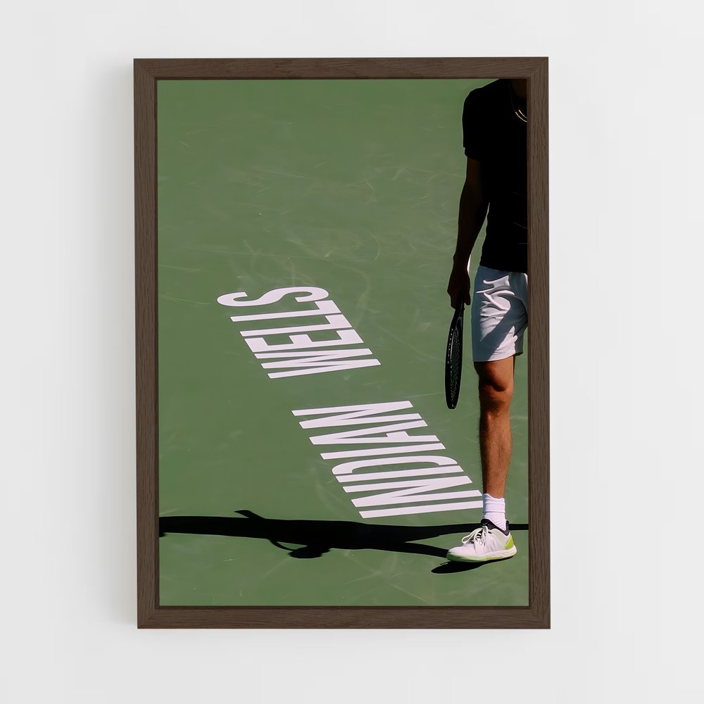 ap-indian wells tennis-2 cadre Bois foncé