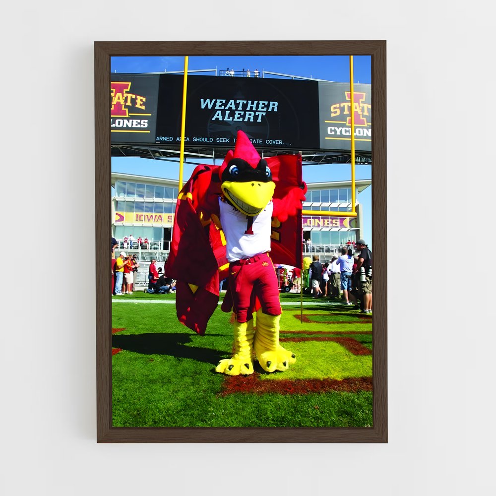 ap-iowa state cyclones-3 cadre Bois foncé