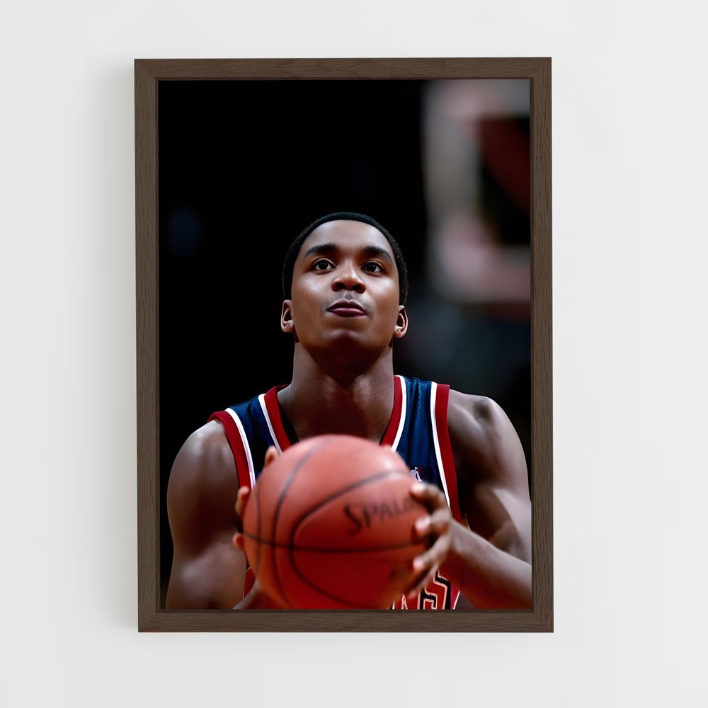 ap-isiah thomas-10 cadre Bois foncé