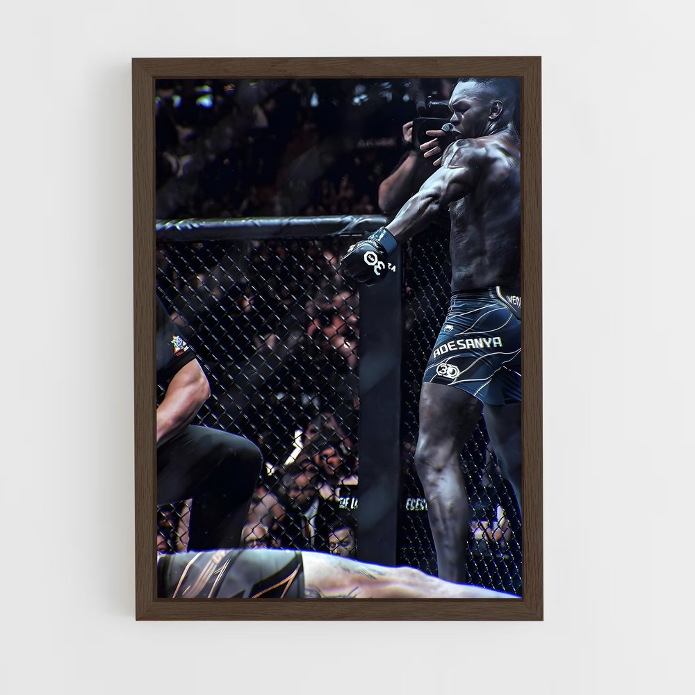 ap-israel adesanya-2 cadre Bois foncé