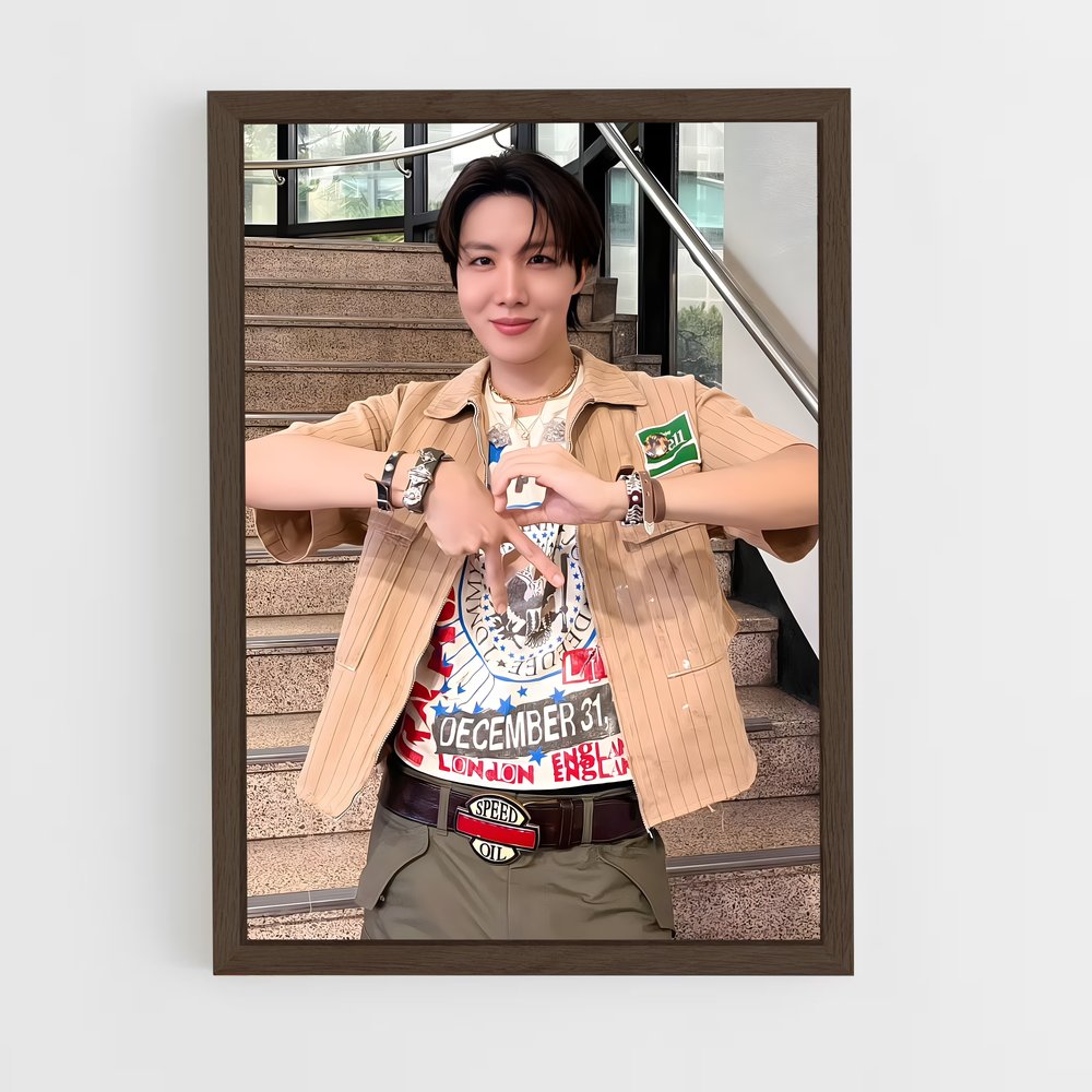 ap-j-hope bts-6 cadre Bois foncé