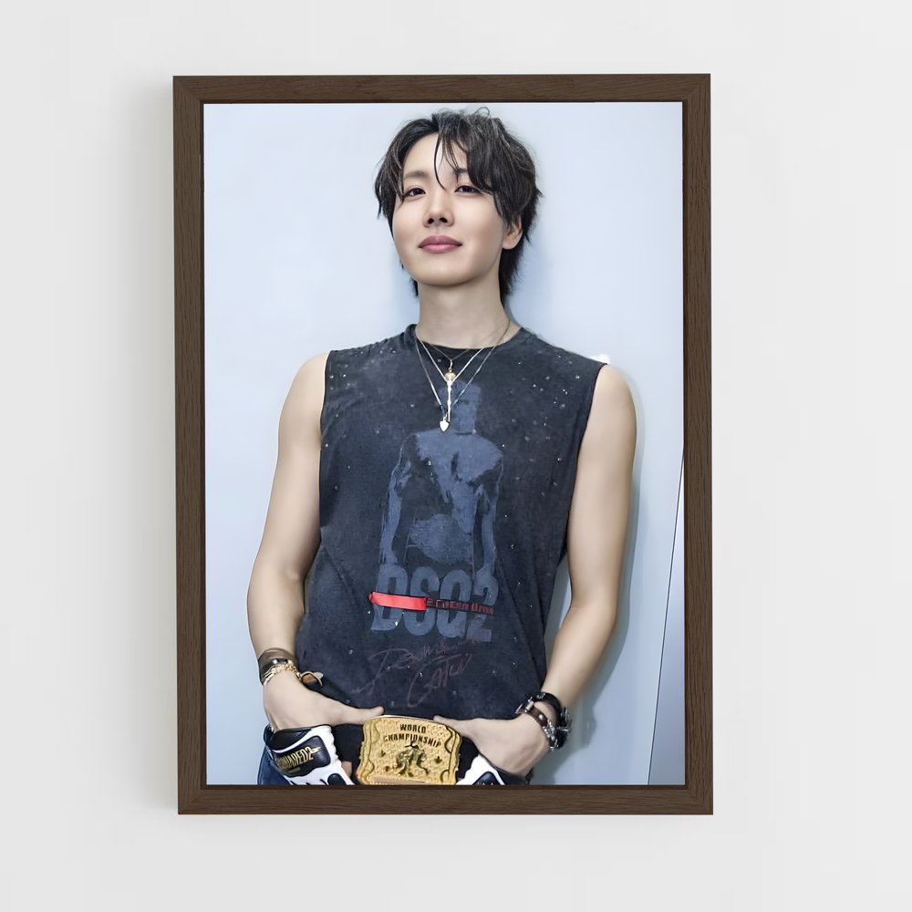 ap-j-hope bts-8 cadre Bois foncé