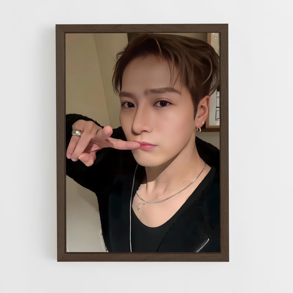 ap-jackson wang-5 cadre Bois foncé