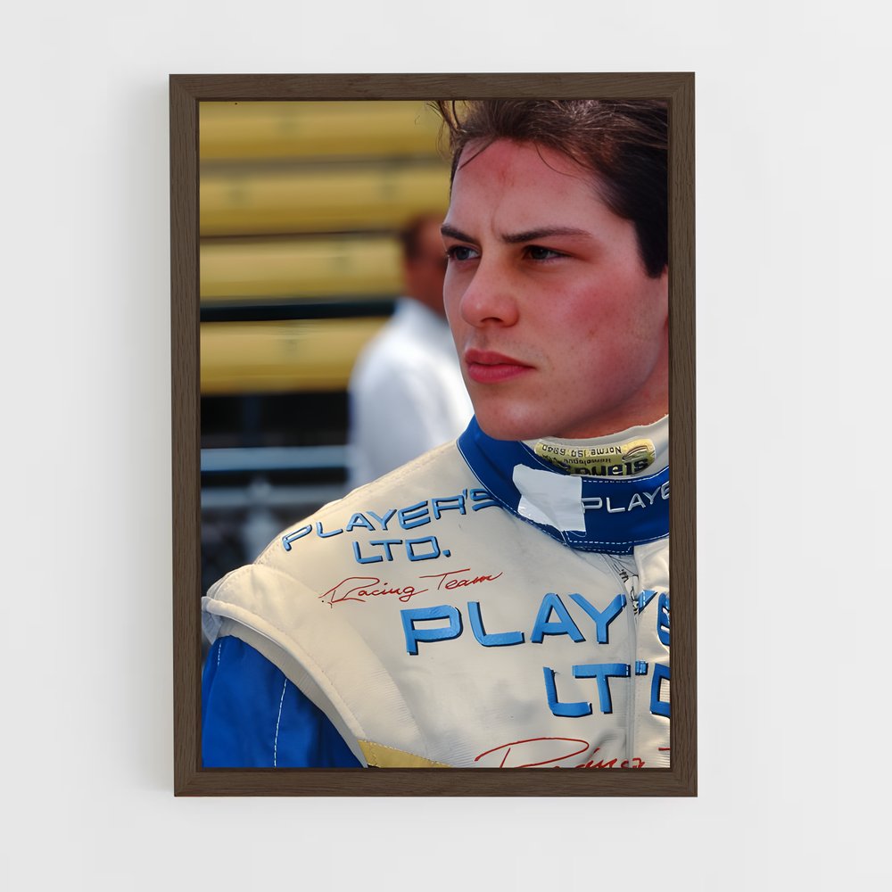 ap-jacques villeneuve-3 cadre Bois foncé